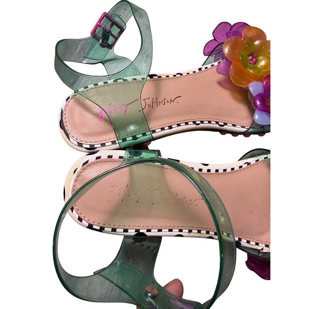 Betsey Johnson Floryn Flower-Embellished Platform Heeled Sandal - Picture 8 of 12